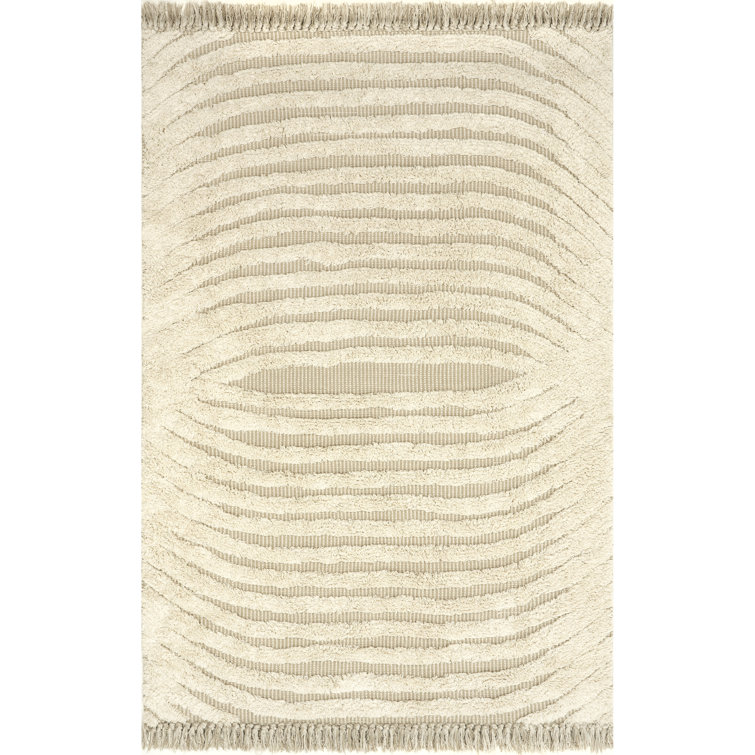 Arvin Olano x Rugs USA Riley Textured Shag Ivory Area Rug & Reviews